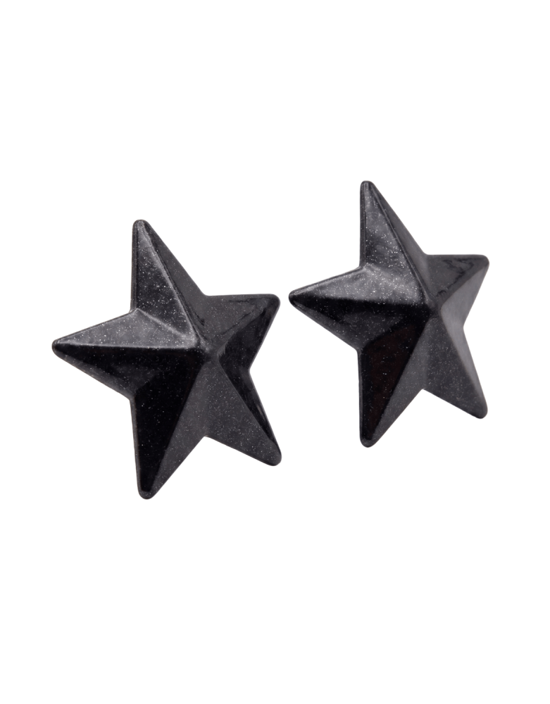 Nipple Métal noir Cache tétons d'étoile