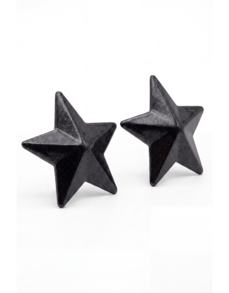 Nipple Métal noir Cache tétons d'étoile