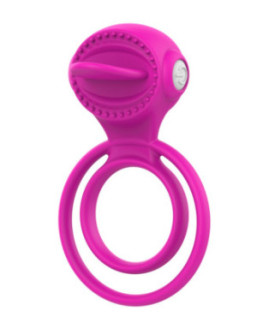 Anneau vibrant 1 seul mode de vibration très extensible rose Pocket Pleasure + 1 dosette de lubrifiant