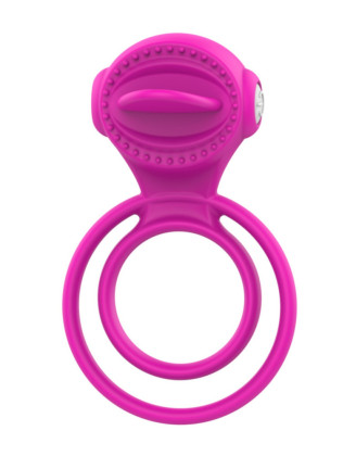 Anneau vibrant 1 seul mode de vibration très extensible rose Pocket Pleasure + 1 dosette de lubrifiant