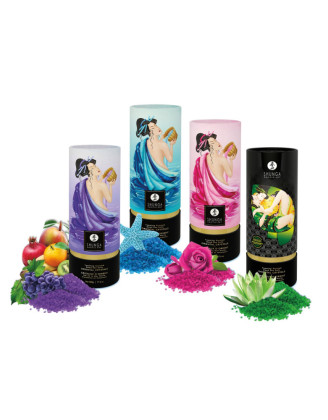 Sel de la mer morte aromatisé et moussant Aphrodisia  500 gr Shunga