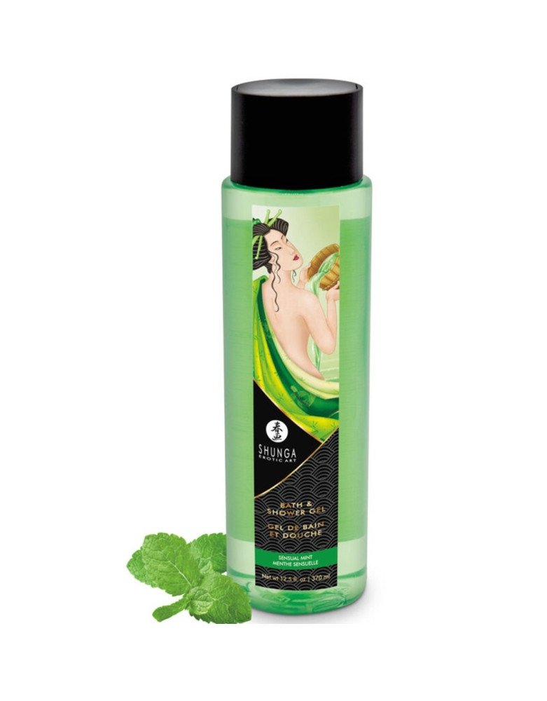 Gel de bain et douche menthe sensuelle Shunga 370  ml