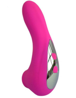 Vibromasseur rose avec 20 programmes de vibration et stimulation clitoridien à membrane picots USB