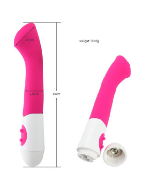 Vibromasseur rose tête plate spécial point G