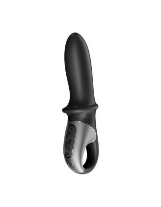Vibromasseur noir USB, chauffant et connecté Hot Passion Satisfyer