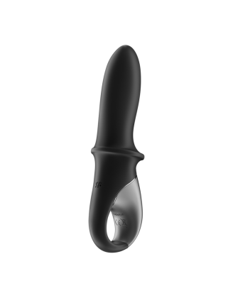 Vibromasseur noir USB, chauffant et connecté Hot Passion Satisfyer