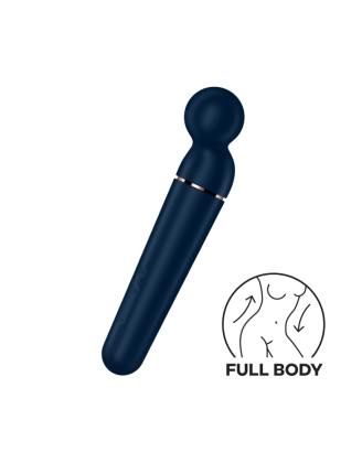 Vibromasseur wand bleu USB 60 vibrations Planet Wand-er Satisfyer