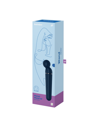Vibromasseur wand bleu USB 60 vibrations Planet Wand-er Satisfyer