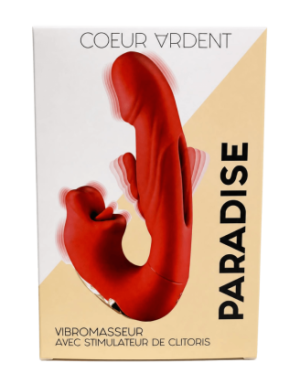 PARADISE — Vibromasseur avec Stimulateur de Clitoris | Coeur Ardent