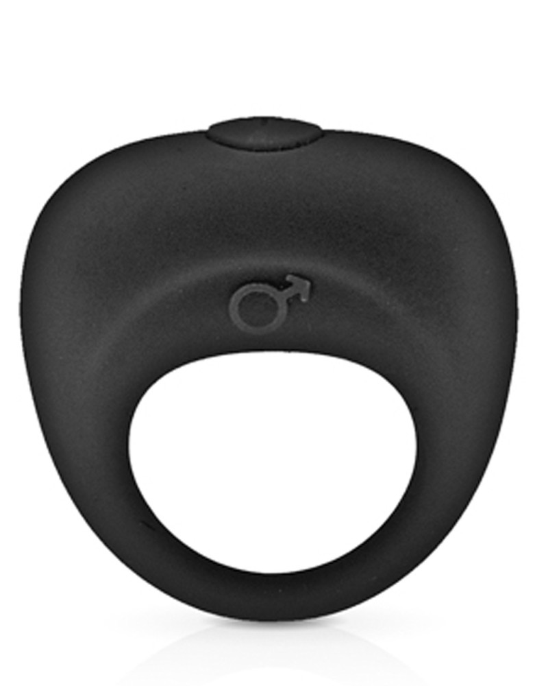 Anneau de pénis vibrant noir