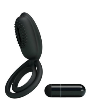 Cockring vibrant en silicone avec stimulateur clitoridien Esther