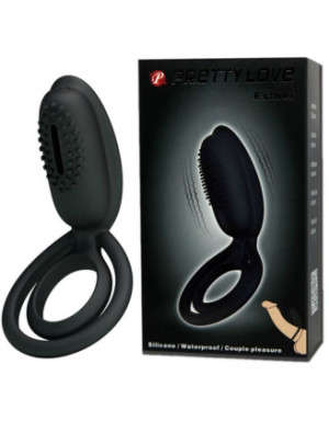 Cockring vibrant en silicone avec stimulateur clitoridien Esther