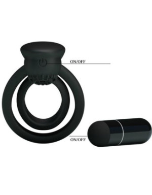 Cockring vibrant en silicone avec stimulateur clitoridien Esther