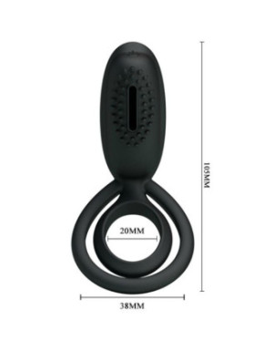 Cockring vibrant en silicone avec stimulateur clitoridien Esther