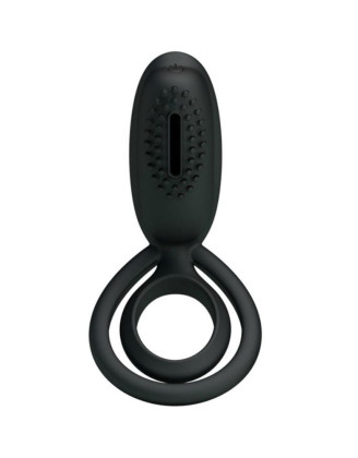 Cockring vibrant en silicone avec stimulateur clitoridien Esther