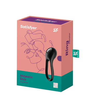 Cockring vibrant USB Majestic Duo Satisfyer