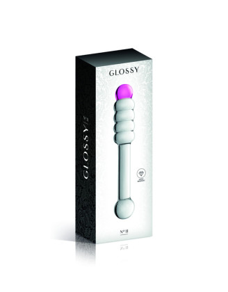 Gode en verre bicolor  n°11 Glossy