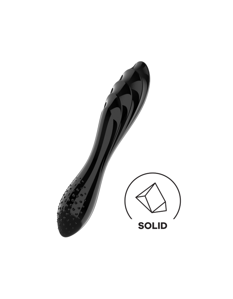 Gode en verre noir haute qualité Dazzling Crystal 1 Satisfyer