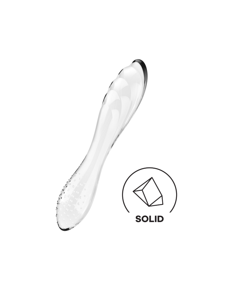 Gode en verre transparent haute qualité Dazzling Crystal 1 Satisfyer
