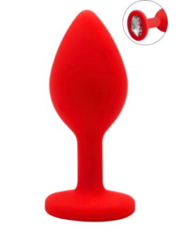 Plug rouge bijou cristal Small CHERRY