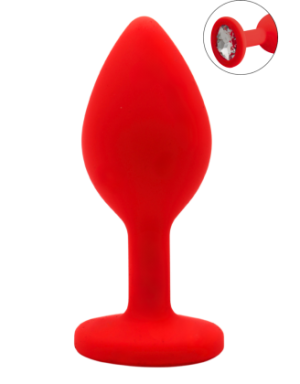 Plug rouge bijou cristal Small CHERRY