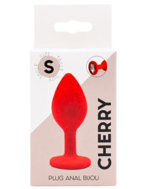 Plug rouge bijou cristal Small CHERRY