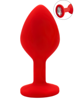 Plug rouge bijou cristal Medium CHERRY