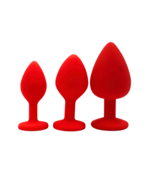 Plug rouge bijou cristal Medium CHERRY