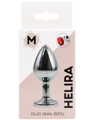 Plug bijou en aluminium bijou rouge Medium HELIRA
