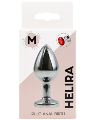 Plug bijou en aluminium bijou rouge Medium HELIRA