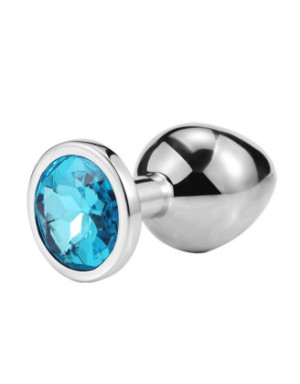 Plug bijou en aluminium bijou bleu Large HELIRA