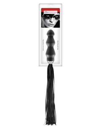 Martinet avec manche plug anal noir Fetish Tentation