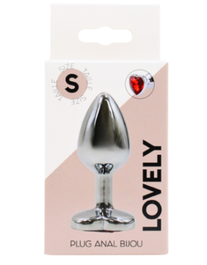 Plug bijou coeur en aluminium bijou rouge Small LOVELY