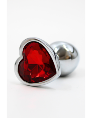 Plug bijou coeur en aluminium bijou rouge Small LOVELY
