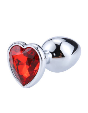 Plug bijou coeur en aluminium bijou rouge Small LOVELY