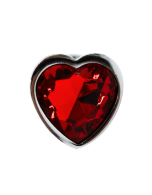 Plug bijou coeur en aluminium bijou rouge Small LOVELY