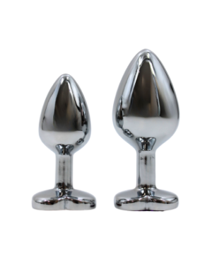 Plug bijou en aluminium bijou coeur violet Medium LOVELY