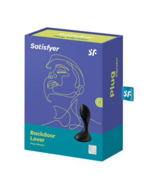 Plug anal vibrant noir USB Backdoor Lover Satisfyer