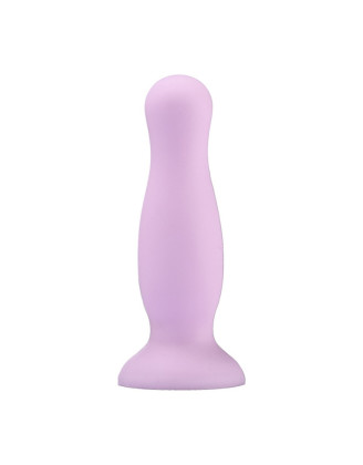 Plug anal ventouse violet pastel taille M