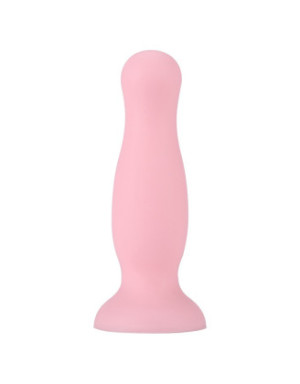 Plug anal ventouse rose pastel taille M