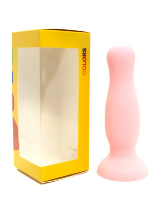 Plug anal ventouse rose pastel taille M