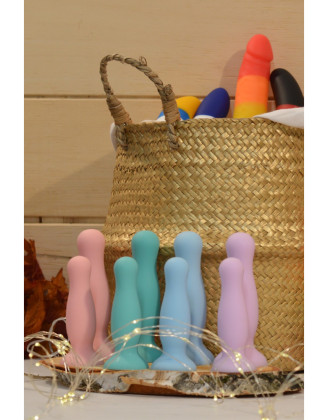 Plug anal ventouse vert pastel taille M