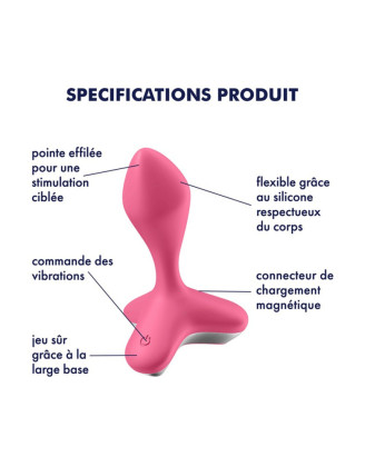 Vibromasseur anal USB rose Game Changer Satisfyer