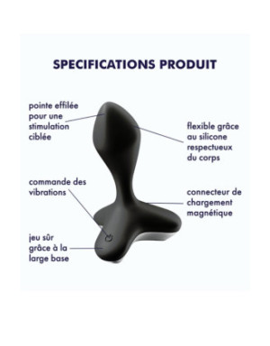 Vibromasseur anal USB noir Game Changer Satisfyer