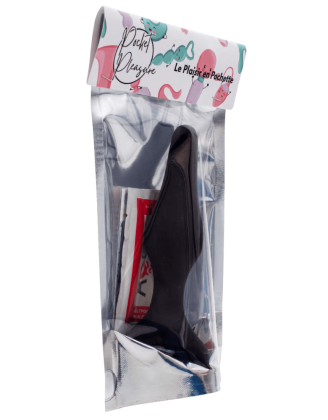 Plug Anal Noir en Silicone L avec Ventouse Taille L 12,7 cm Pocket Pleasure + 1 dosette de lubrifiant