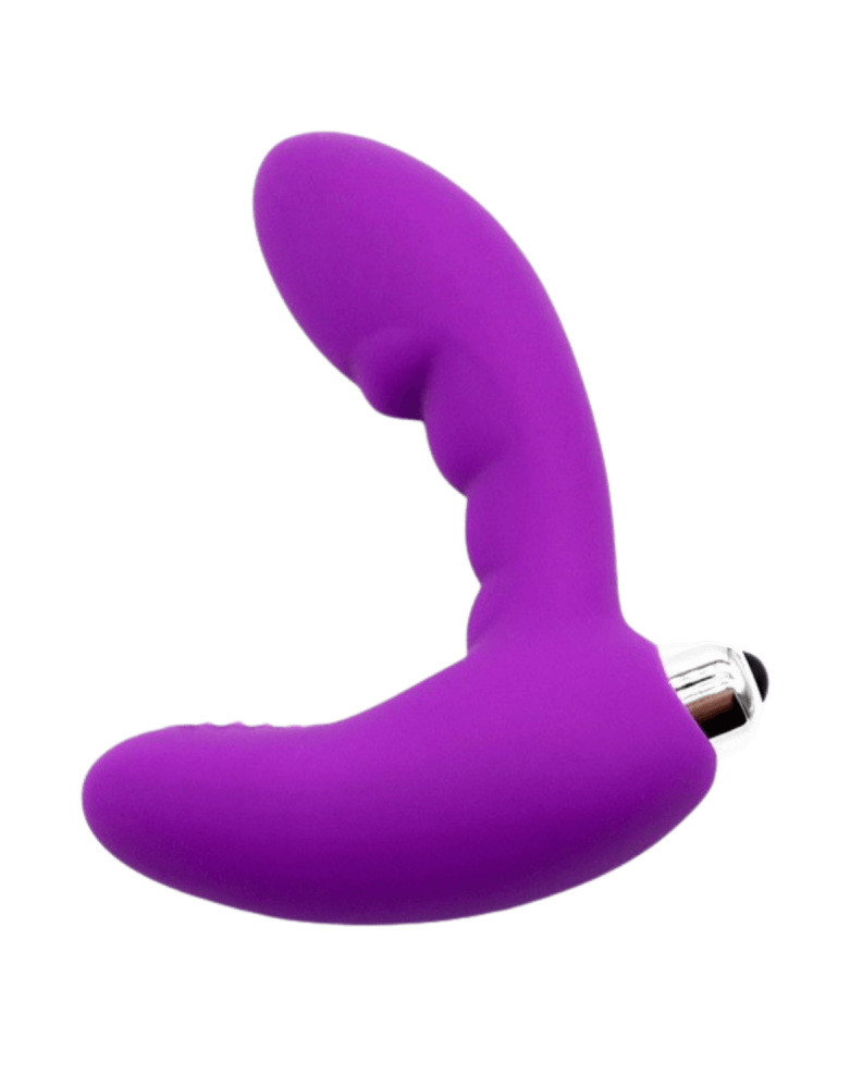 Vibromasseur anal violet stimulateur de prostate Pocket Pleasure + 1 dosette lubrifiant