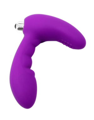 Vibromasseur anal violet stimulateur de prostate Pocket Pleasure + 1 dosette lubrifiant