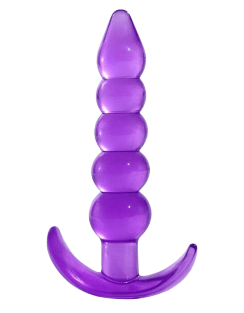 Plug Anal Jelly 5 Boules Pocket Pleasure + 1 dosette lubrifiant