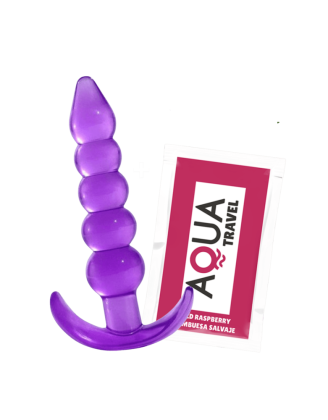 Plug Anal Jelly 5 Boules Pocket Pleasure + 1 dosette lubrifiant