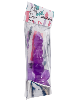 Plug Anal Jelly 5 Boules Pocket Pleasure + 1 dosette lubrifiant